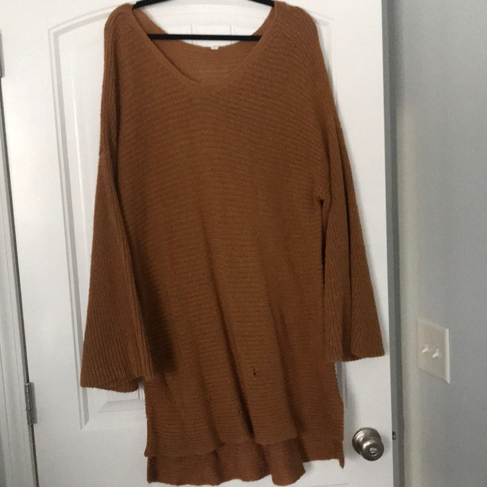 XL Bohemian Bell Sleeve sweater dress